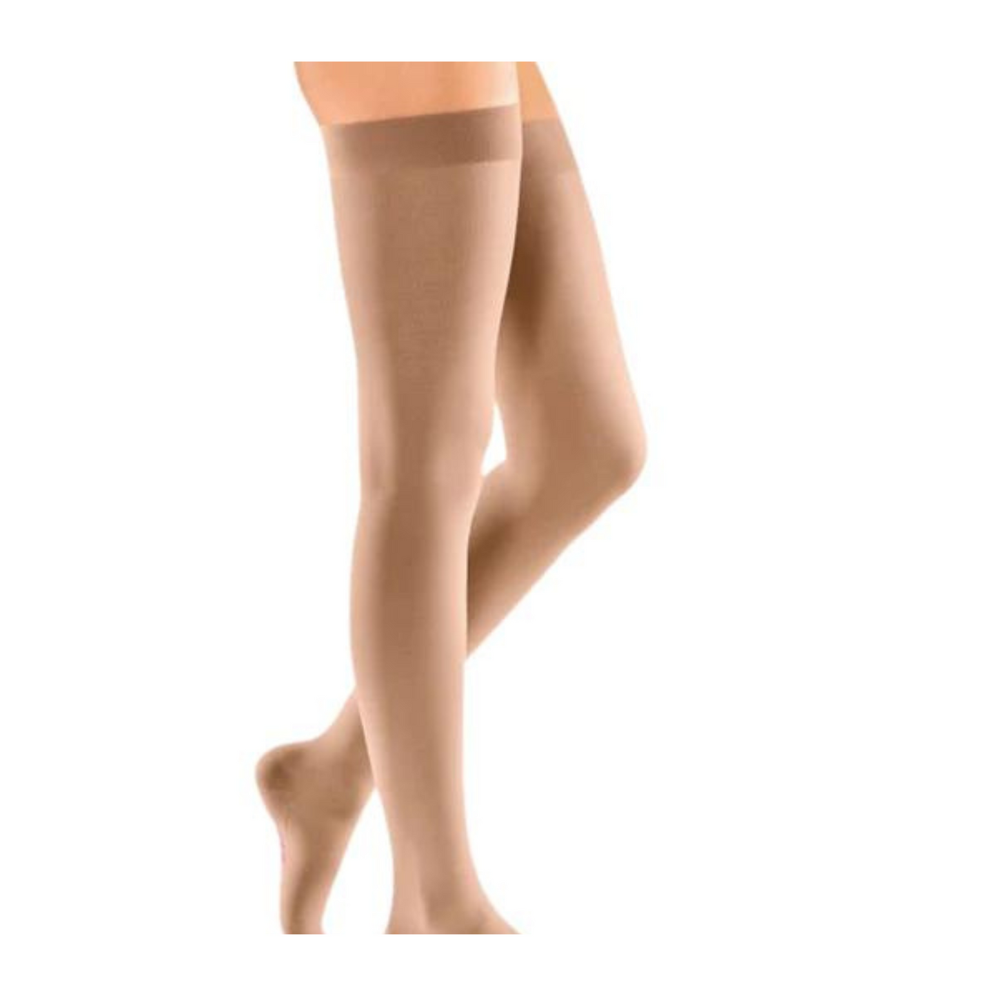mediven Elegance light compression stockings thigh-high (A-G) open toe