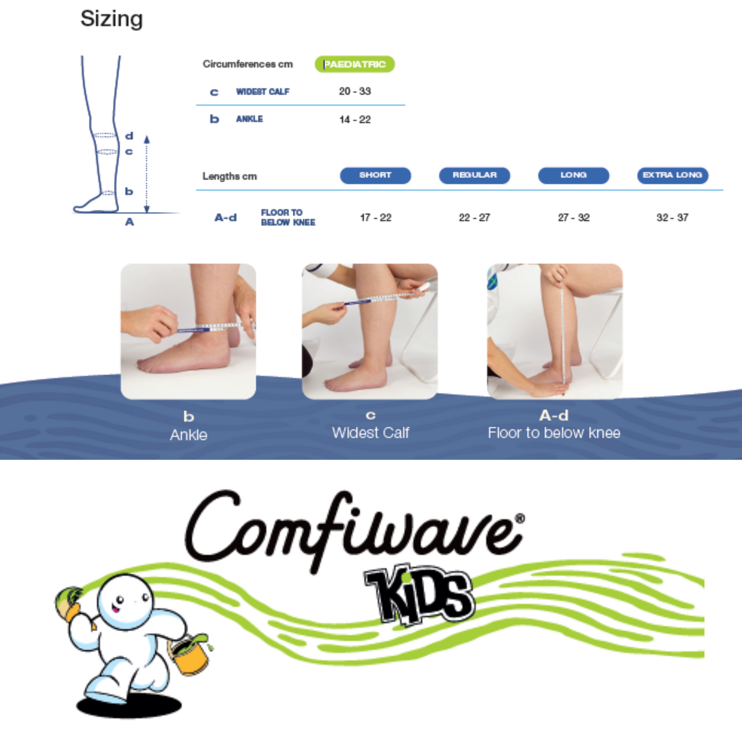 Comfiwave Kids Knee-High Night-Time Compression Sock