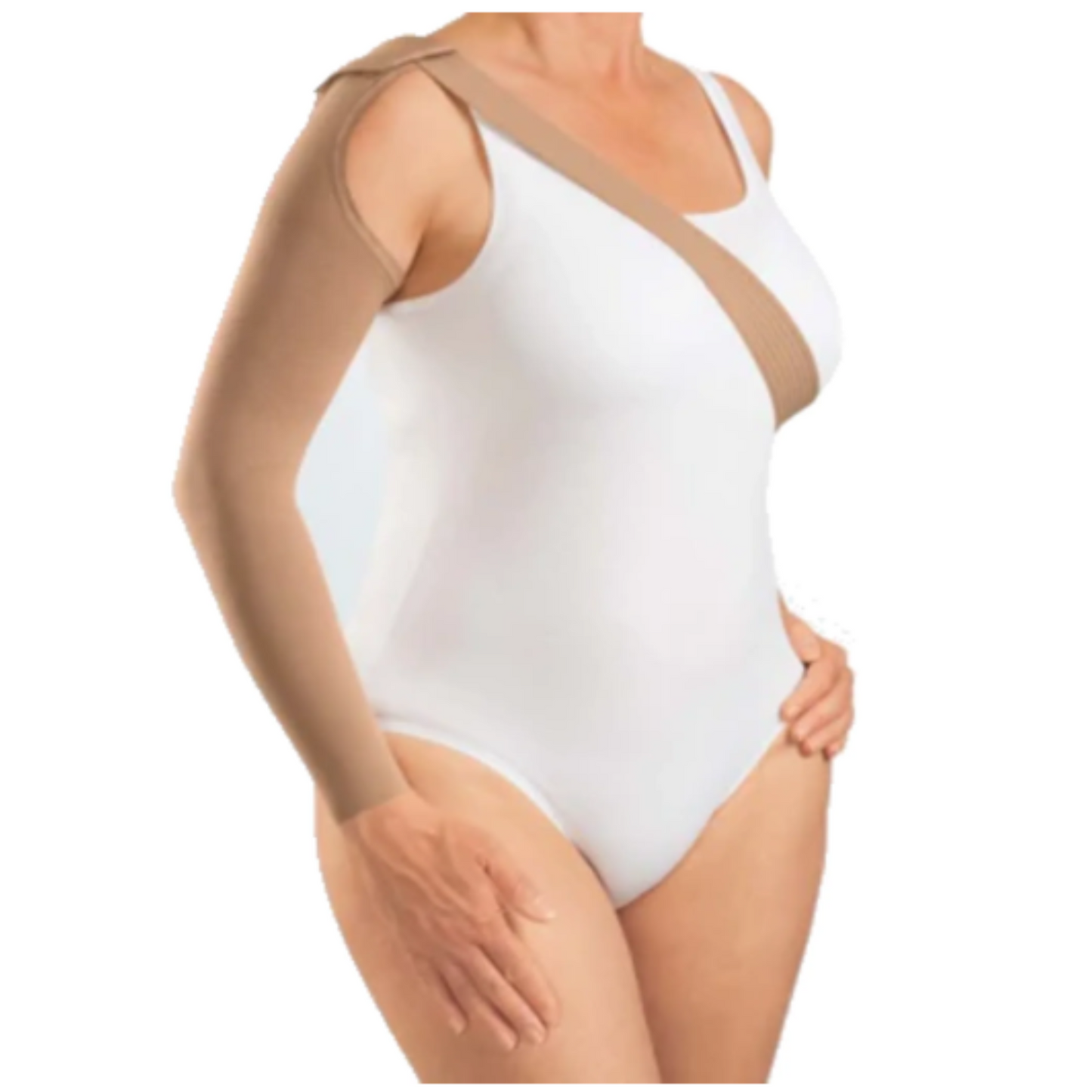 أكمام ذراع مضغوطة دائرية متماسكة من Mediven Harmony مع قبعة كتف (CG)