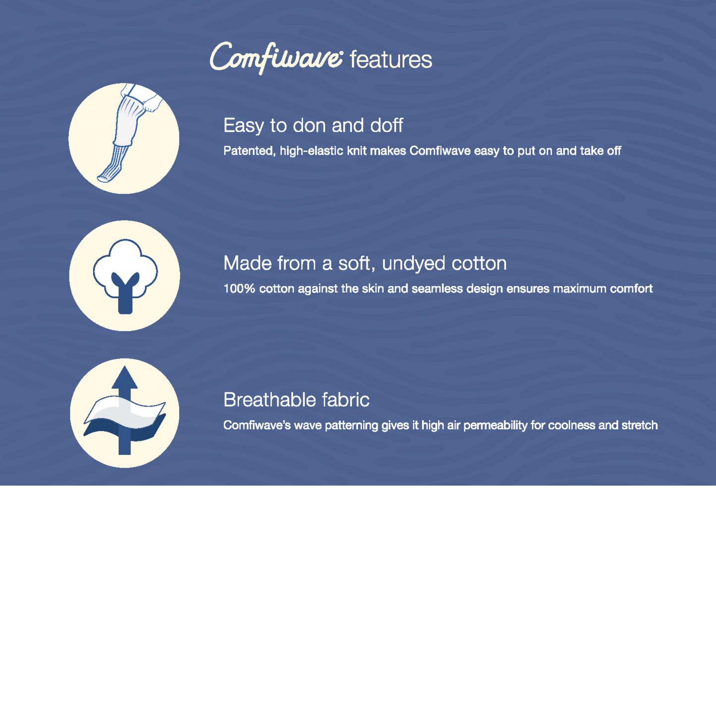 Comfiwave Thigh-High Night-Time Compression Sock