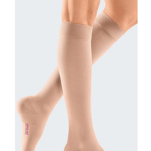 mediven Elegance light compression stockings knee-high (A-D) open toe