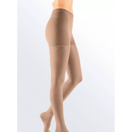 mediven Forte ਮਜ਼ਬੂਤ ਕੰਪਰੈਸ਼ਨ ਪੈਂਟੀਹੋਜ਼ ਕਮਰ-ਉੱਚਾ (AT) ਖੁੱਲ੍ਹਾ ਅੰਗੂਠਾ