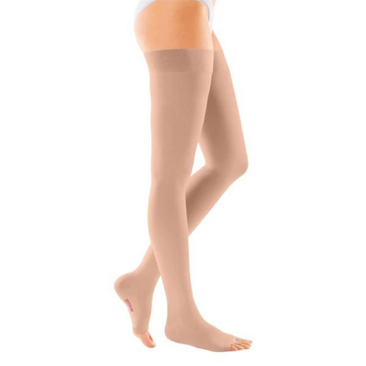 mediven Comfort extra-soft compression stockings (A-G) open toe