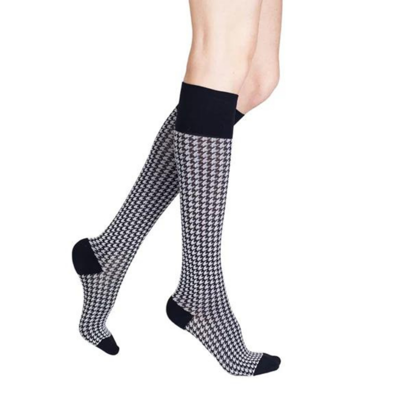 Rejuva Light Compression Fashion Socks - Houndstooth