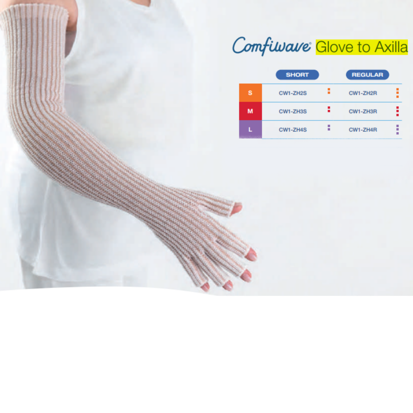 Comfiwave Full-Length Night-Time Compression Sleeve with Glove