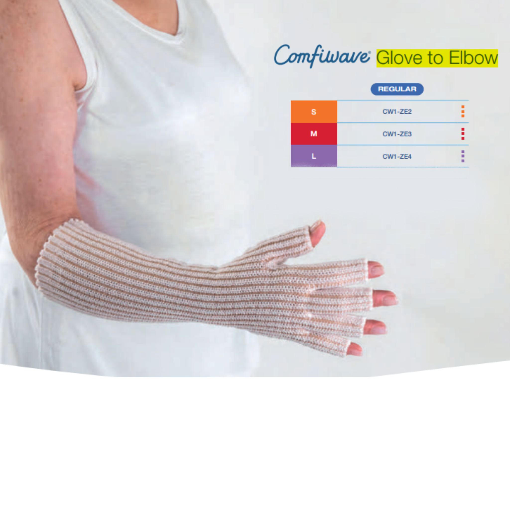 Comfiwave Night-Time Compression Glove Mid-Length – Lymph Drainage ...