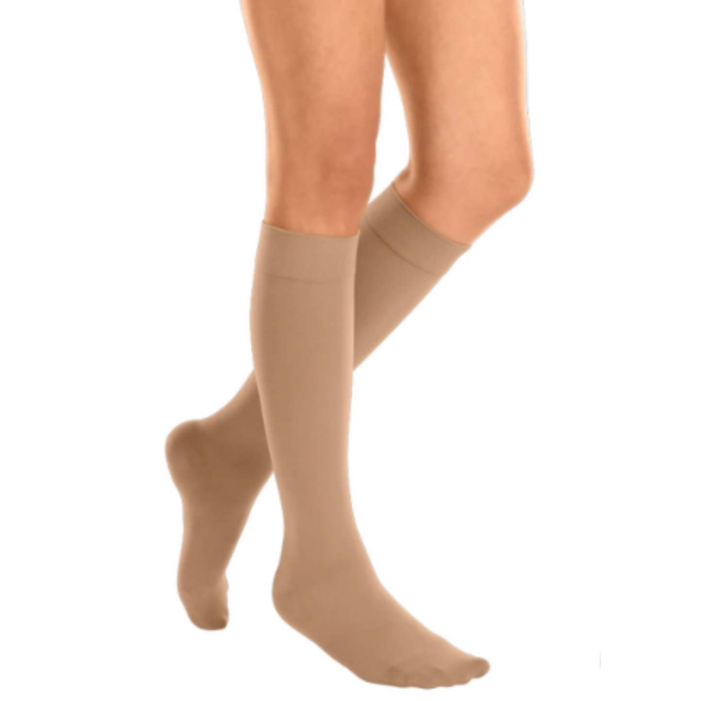 mediven Cotton knee-high compression stockings ECO friendly (A-D) closed toe