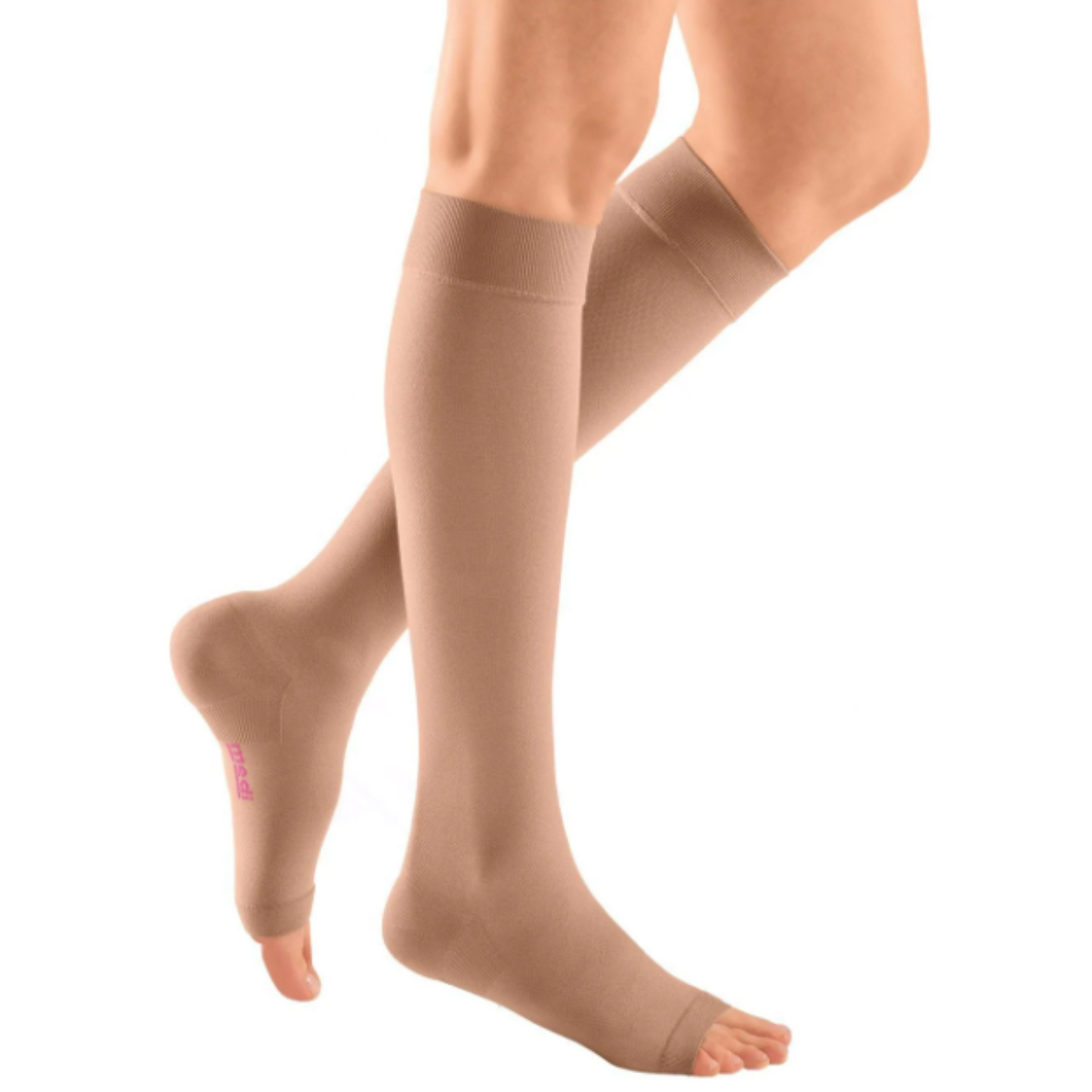 mediven Plus reliable compression stockings knee-high (A-D) open toe