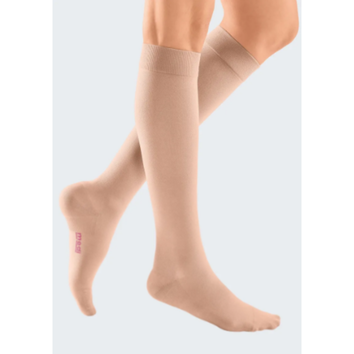 Wider Calf mediven Plus reliable compression stockings knee-high (A-D) closed toe