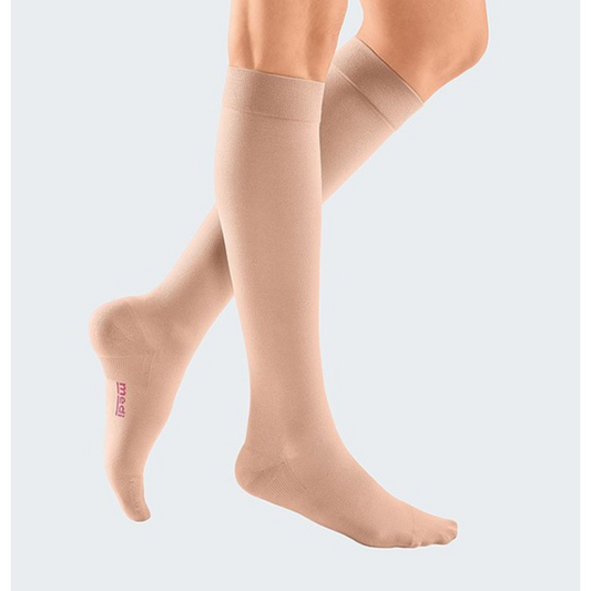 mediven Elegance light compression stockings knee-high (A-D) closed toe